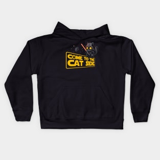 Come to the cat side - funny kitty Kids Hoodie